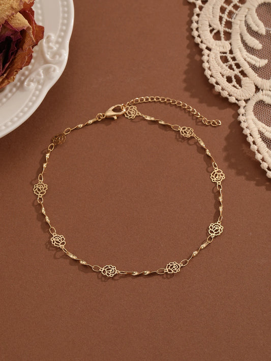 Summer Bohemia Crystal Cubic Zirconia Anklet for Women Girls Ankle Bracelet Leg Chain Beach Party Travel Foot Jewelry