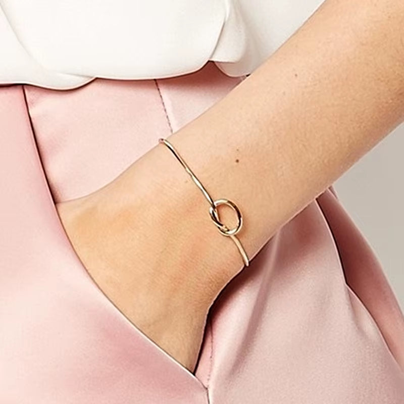 Open Cuff Punk Bracelets & Bangle Fashion Jewelry for Women Men Pulseras Mujer Heartbeat Leaf Arrow Triangle Heart Bracelet HOT