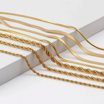 Fashion Stainless Steel Link Chain Anklet Gold Color Bracelet for Women Barefoot Beach Leg Chain Summer Jewelry Gift 23.5Cm Long