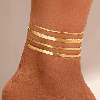 7Pc/Set Bohemian Rice Beads Starfish Pendant Anklet Set Fashion Summer Beach Sea Shell Multilayer Ankle Bracelet on Foot Jewelry