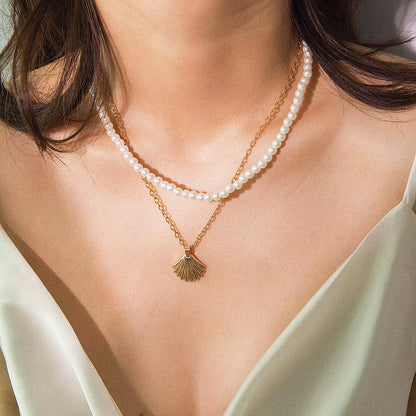 Hot 2019 Bohemia Conch Shells Necklace Sea Beach Pendant Necklace for Women Female Cowrie Summer Party Gift Jewelry