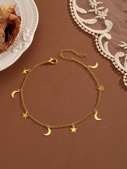 Summer Bohemia Crystal Cubic Zirconia Anklet for Women Girls Ankle Bracelet Leg Chain Beach Party Travel Foot Jewelry