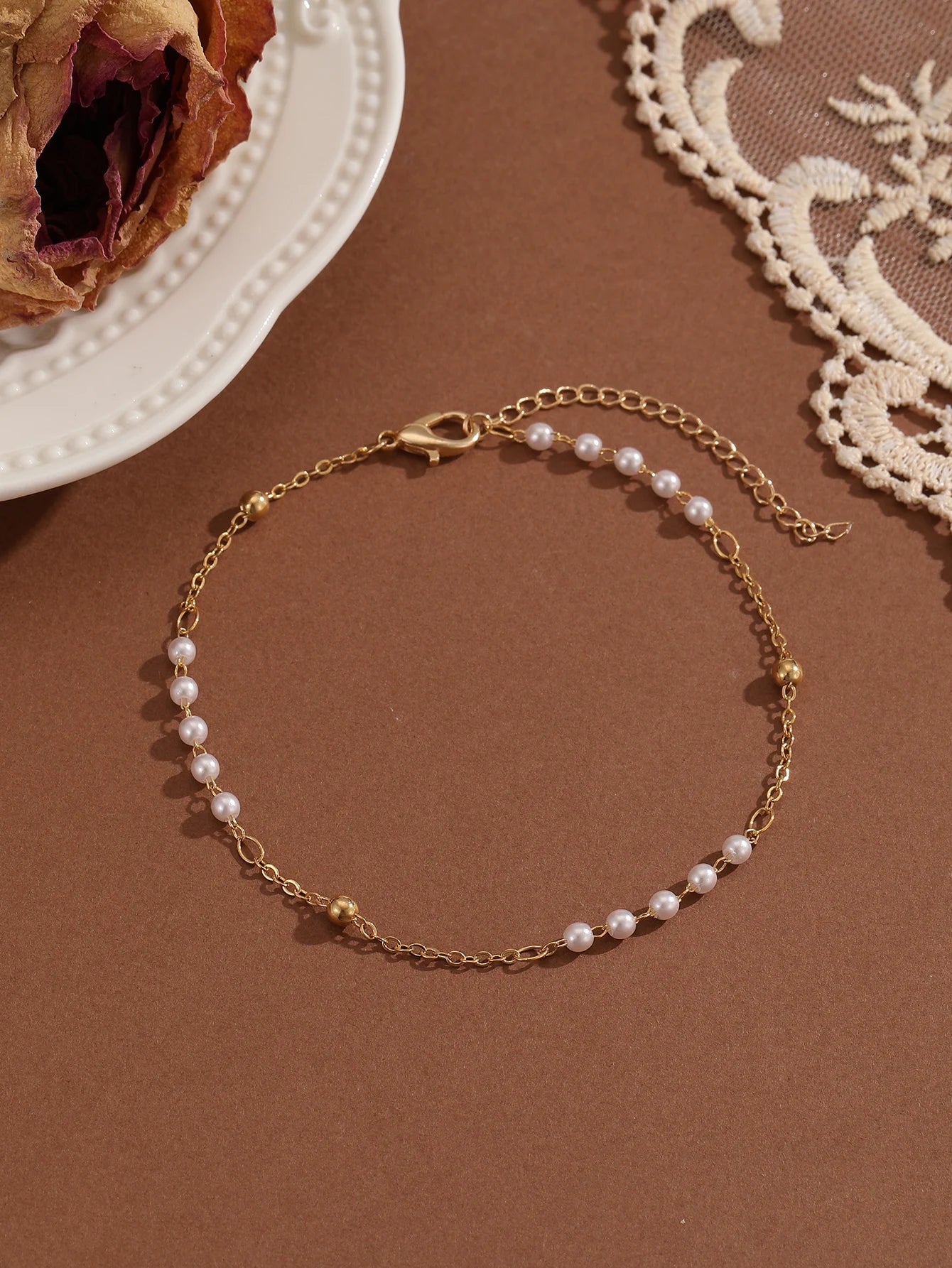 Summer Bohemia Crystal Cubic Zirconia Anklet for Women Girls Ankle Bracelet Leg Chain Beach Party Travel Foot Jewelry